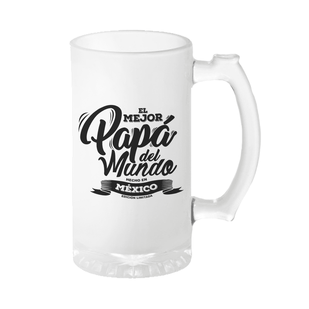 Tarro frase El mejor papá del mundo | regalo original | frase | Día del Padre | Para cerveza | Tarro satinado